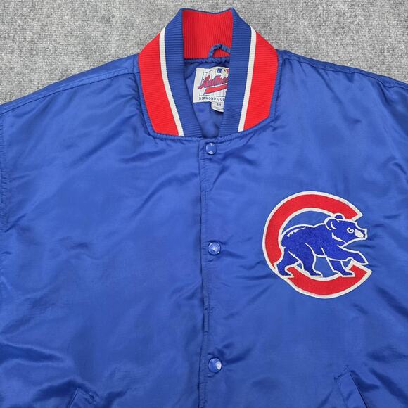Vintage Chicago Cubs Jacket Mens Medium MLB Baseball Starter Wrigley Field 90s - Picture 8 of 16